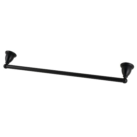 Kingston Brass 24Inch Towel Bar, Matte Black BA1751MB